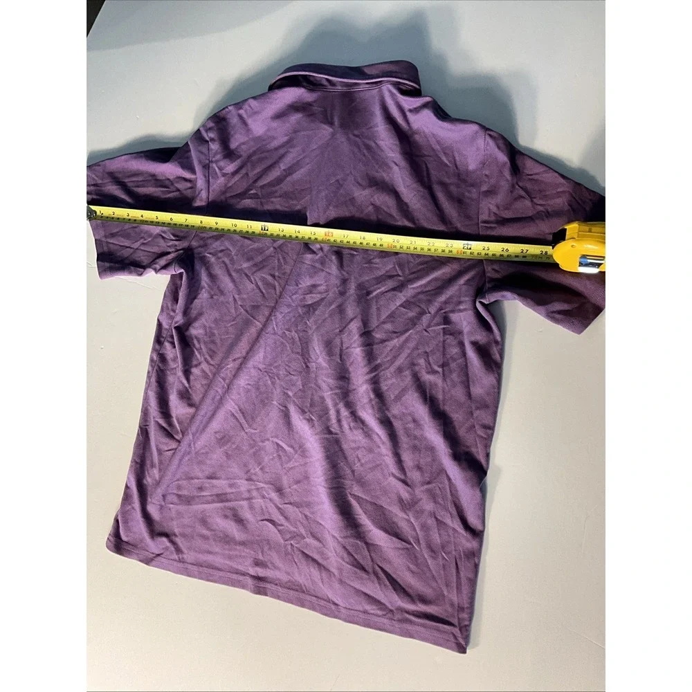 Criquet Polo Shirt Mens XLarge Purple Cotton Short Sleeve Golf Casual Pocket - Picture 6 of 6